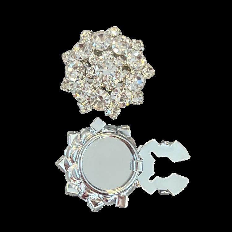 Blank blomst, stjerne med sølv