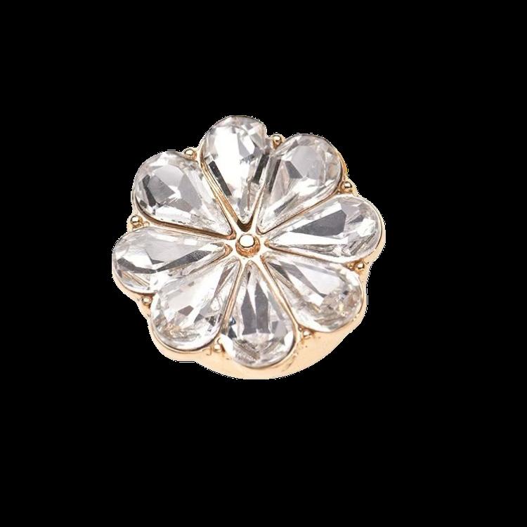 Lekker klar blomst. glassperler og gull