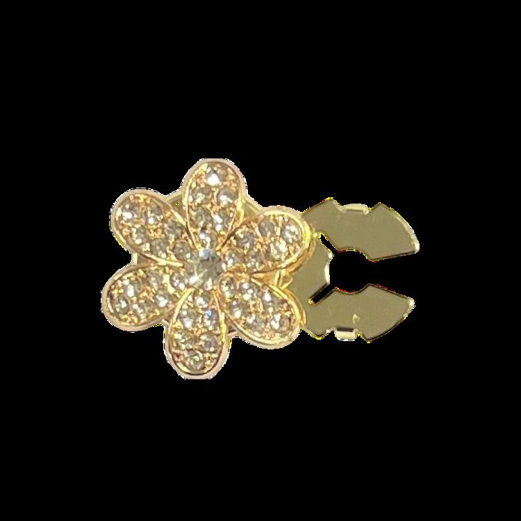 Lekker gullblomst. glassperler og gull